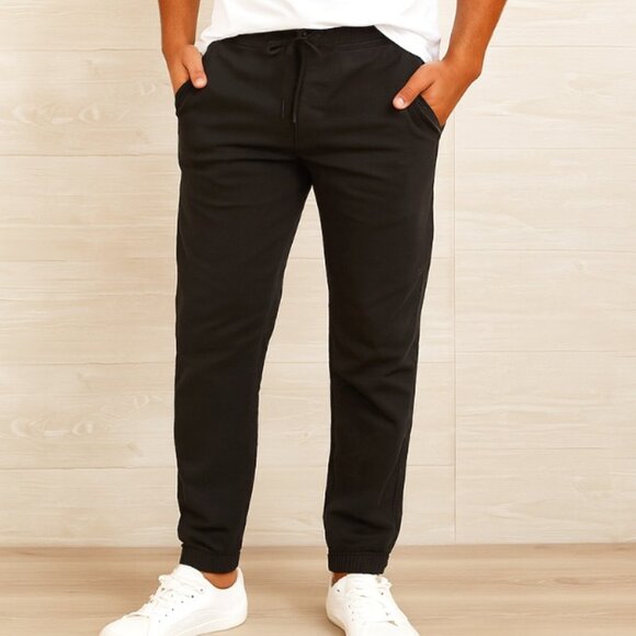 Hollister Advanced Stretch Men's Black Pull On Elastic Waist Jogger Pants XL - Picture 1 of 6
